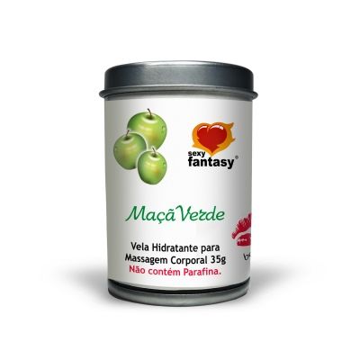 Vela Hidratante Beijável de Maçã Verde